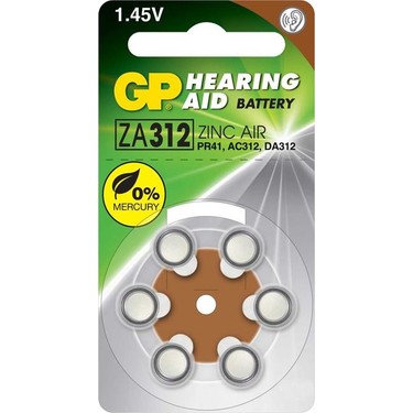 GP ZA312 İşitme Cihazı Pili