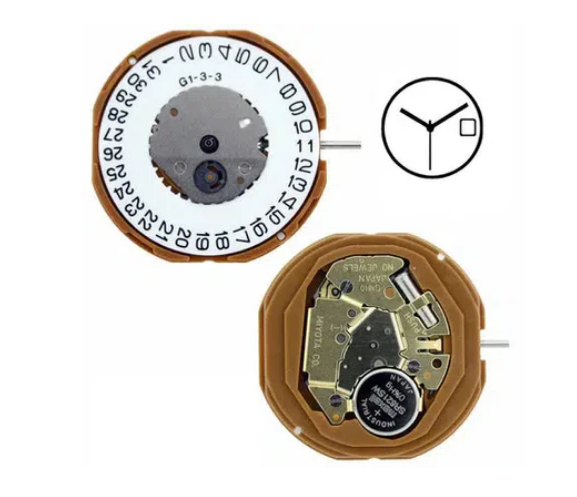 Miyota GM10 3DEN Takvimli Saat Makinası