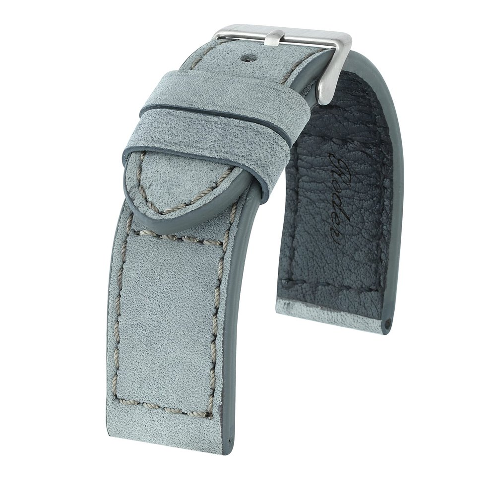 R4153S Roder Deri Kayış - Gri - 22X22MM