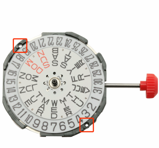 Miyota 2105 3DEN Takvimli Saat Makinası