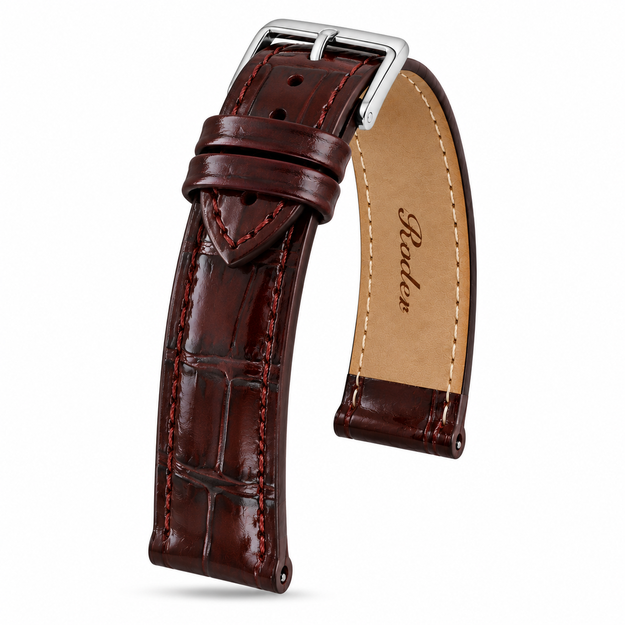 Roder 4102S Erkek Saat Kordonu - BORDO - 12MM